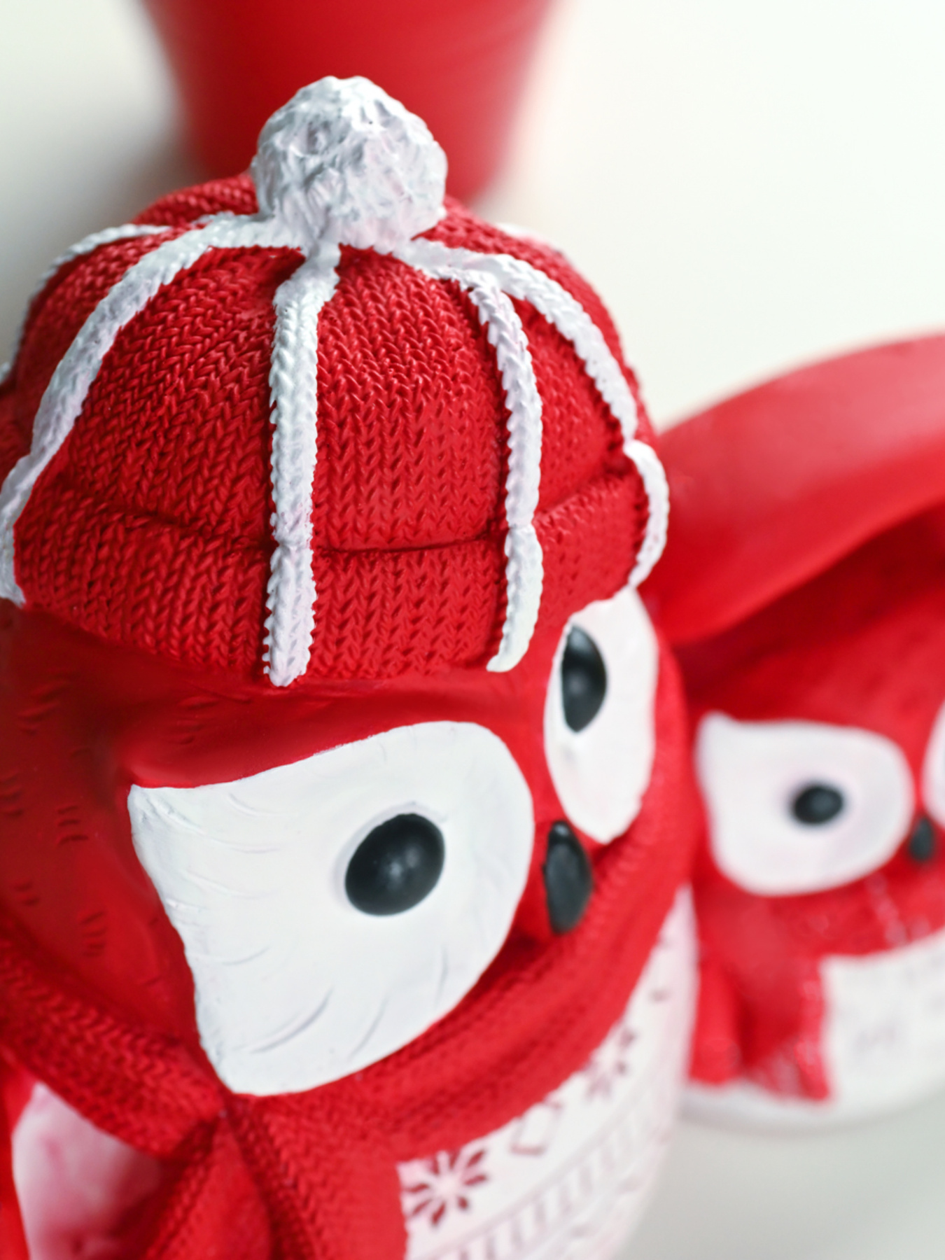 Статуетка новорічна "Три сови" MBM MY HOME модель DH-ST-13 RED Фото