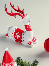Статуетка "Новорічний олень" MBM MY HOME модель DH-ST-15 RED Фото