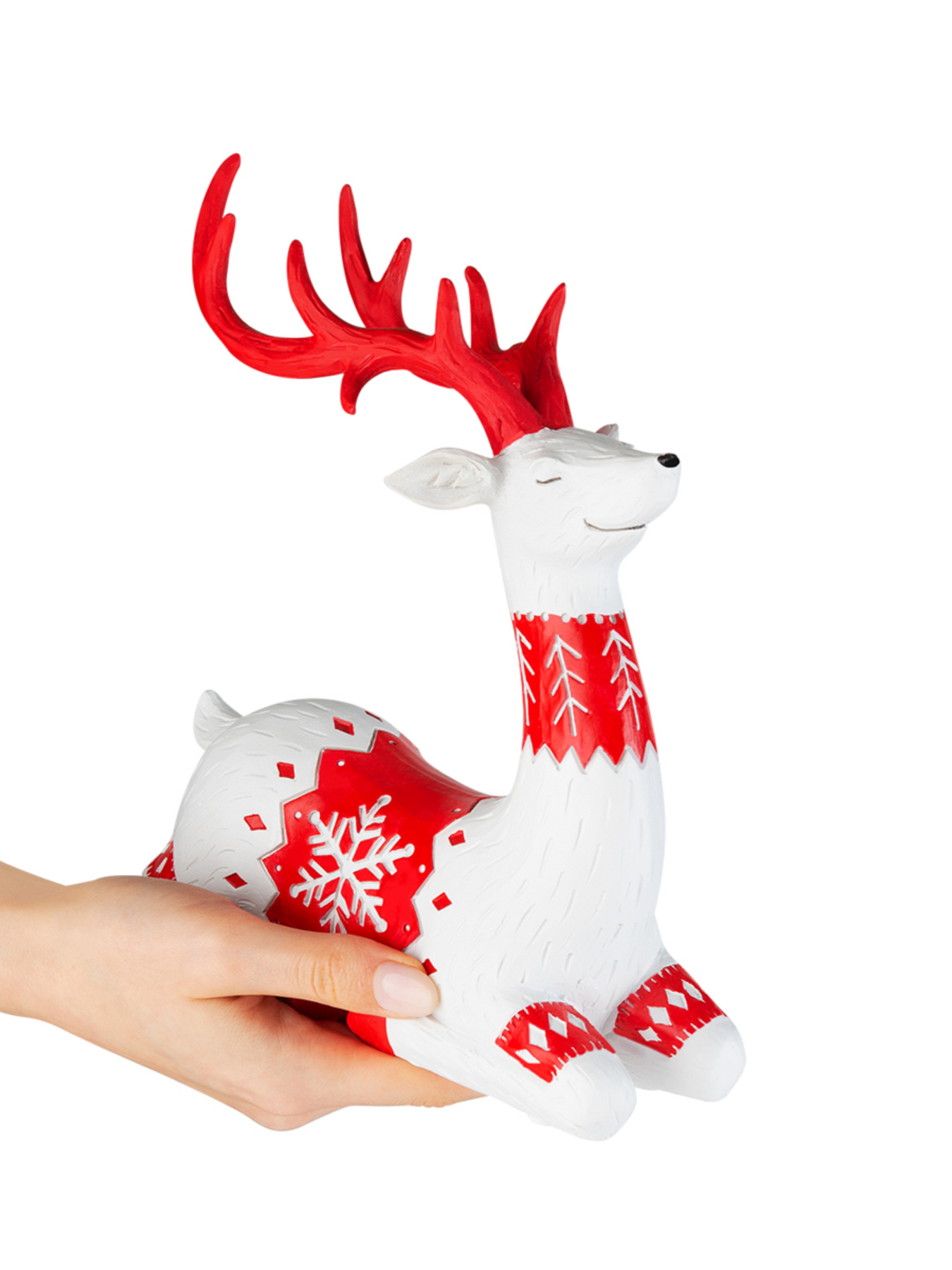 Статуетка "Новорічний олень" MBM HOME модель DH-ST-15 RED Фото