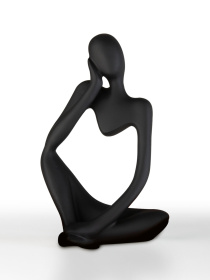 Статуэтка "Мыслитель" черная MBM MY HOME модель DH-ST-16-1 BLACK Фото