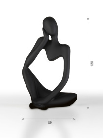 Статуэтка "Мыслитель" черная MBM MY HOME модель DH-ST-16-1 BLACK Фото