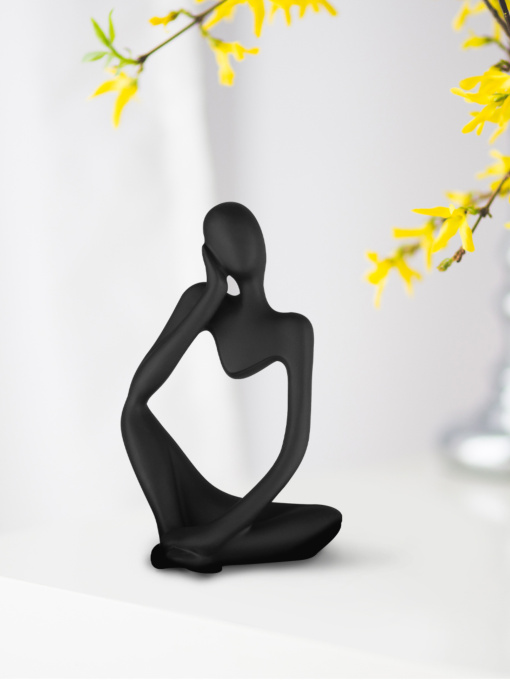 Статуэтка "Мыслитель" черная MBM HOME модель DH-ST-16-1 BLACK Фото