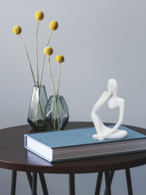 Статуэтка "Мыслитель" белая MBM MY HOME модель DH-ST-16-1 WHITE Фото