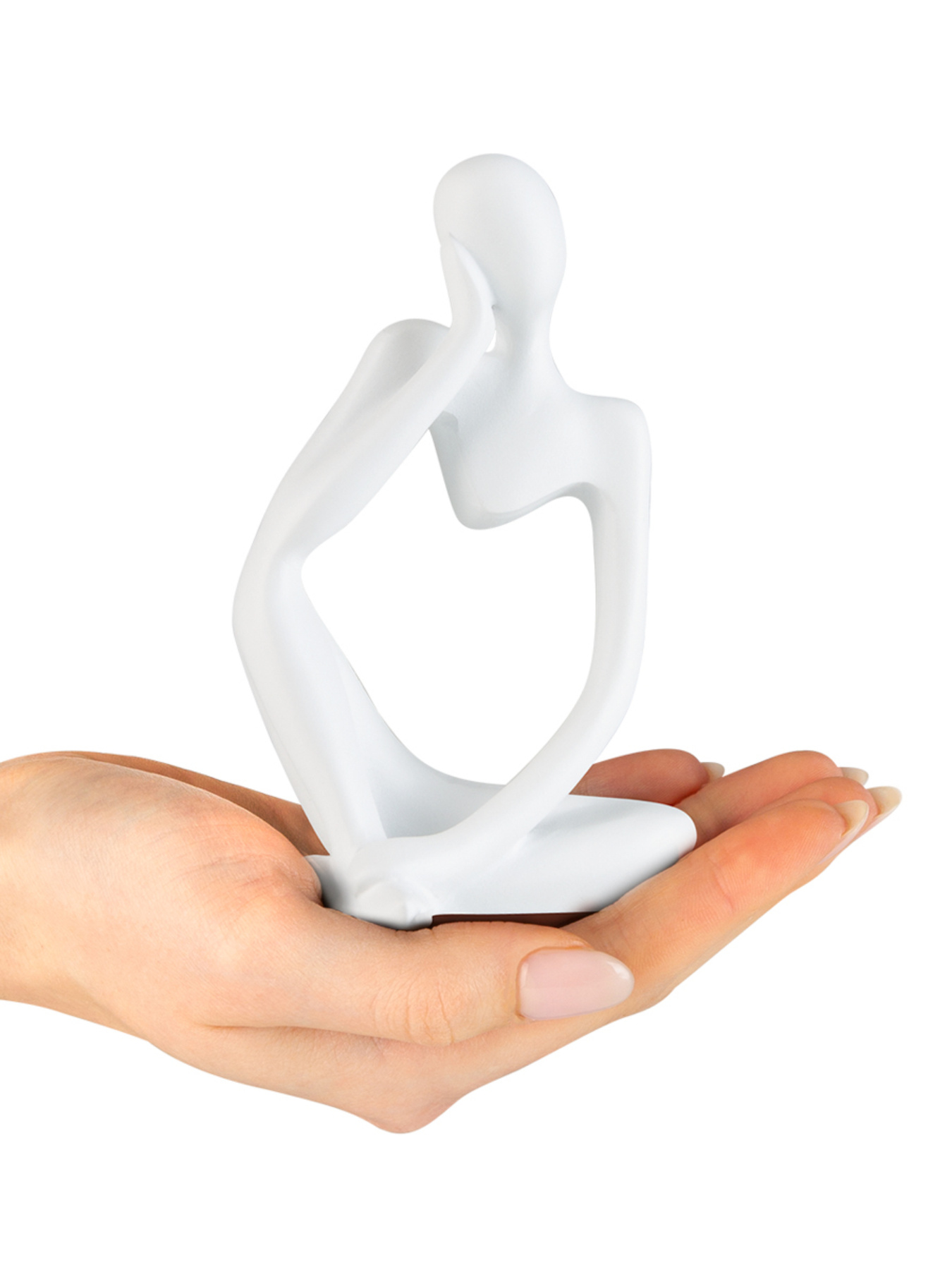 Статуэтка "Мыслитель" белая MBM HOME модель DH-ST-16-1 WHITE Фото