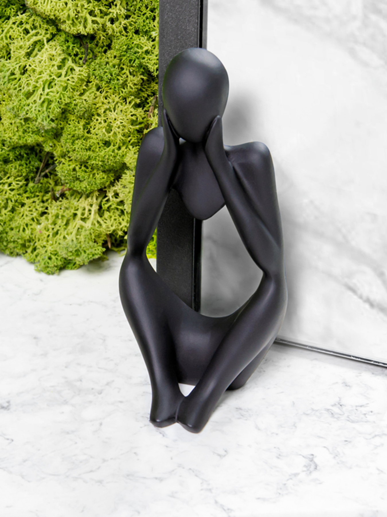 Статуэтка "Мыслитель" черная MBM MY HOME модель DH-ST-16-2 BLACK Фото