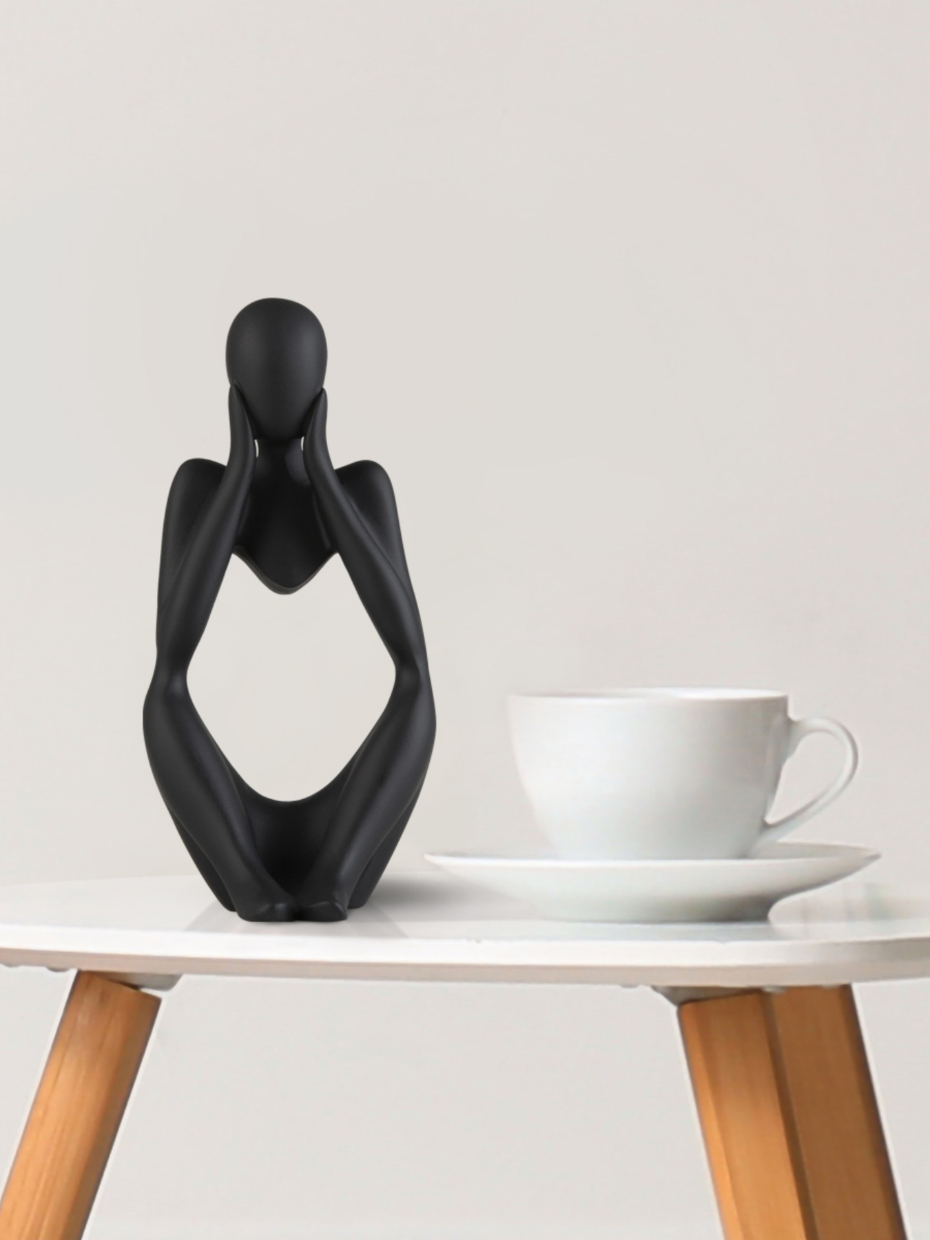 Статуетка "Мислитель" чорна MBM HOME модель DH-ST-16-2 BLACK Фото