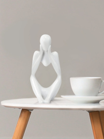 Статуэтка "Мыслитель" белая MBM MY HOME модель DH-ST-16-2 WHITE Фото
