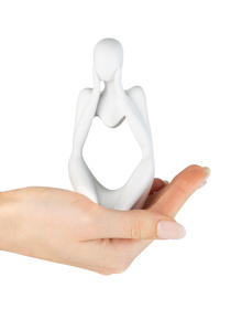 Статуэтка "Мыслитель" белая MBM MY HOME модель DH-ST-16-2 WHITE Фото