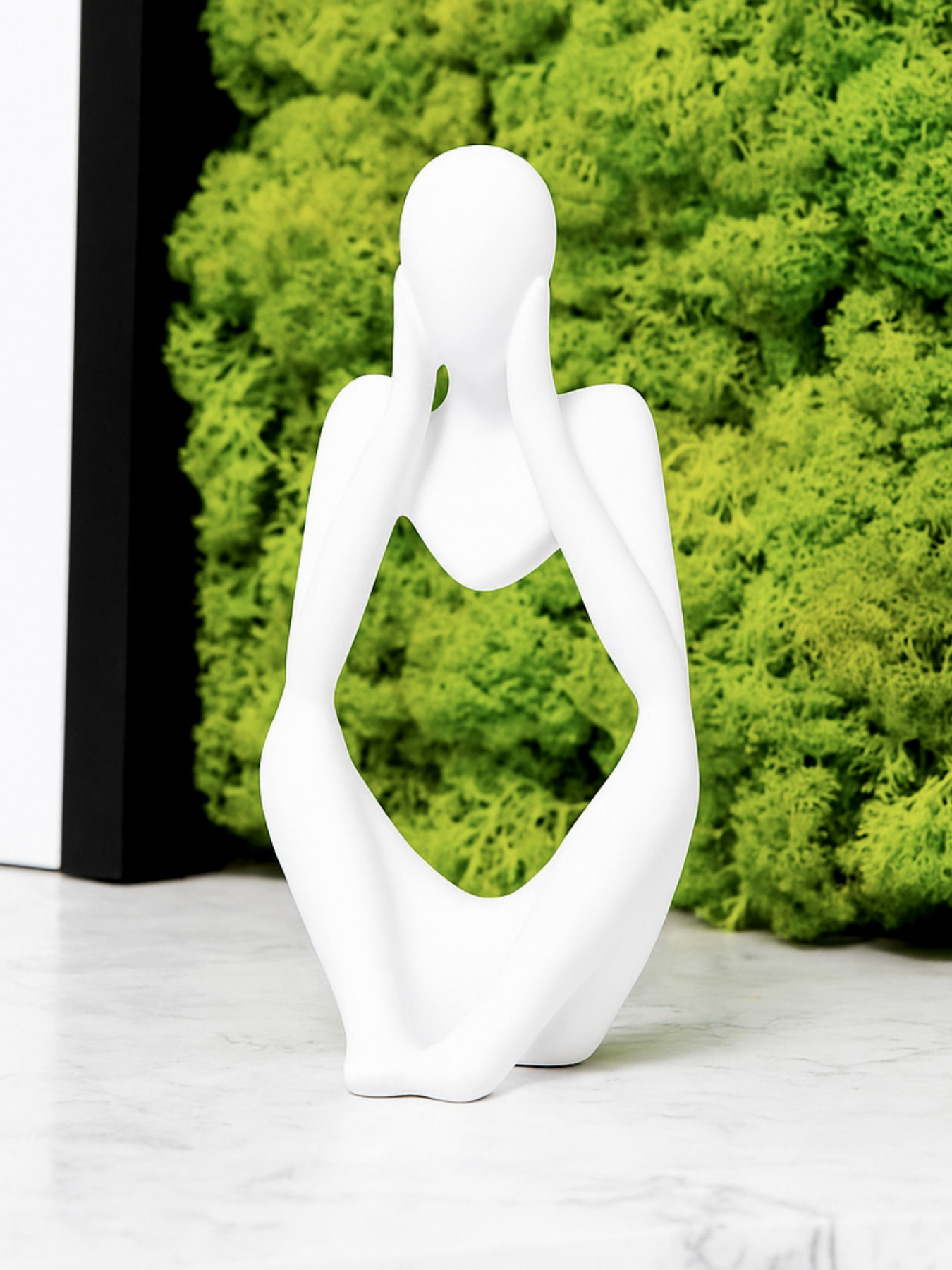 Статуетка "Мислитель" біла MBM HOME модель DH-ST-16-2 WHITE Фото