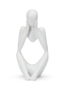 Статуетка "Мислитель" біла MBM HOME модель DH-ST-16-2 WHITE Фото