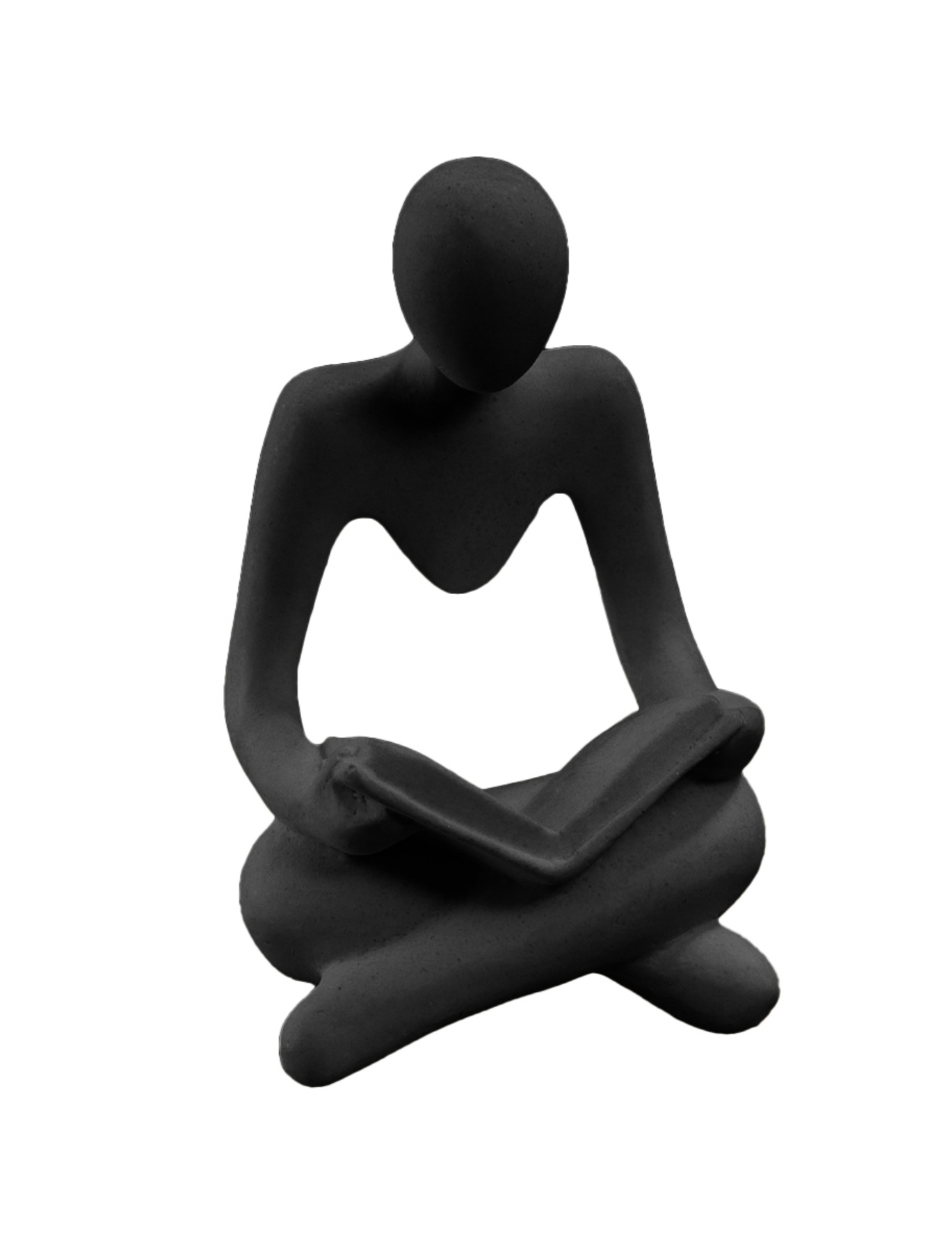 Статуэтка "Мыслитель с книгой" черная MBM MY HOME модель DH-ST-23 BLACK Фото