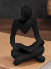 Статуетка "Мислитель з книгою" чорна MBM HOME модель DH-ST-23 BLACK Фото
