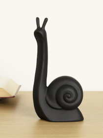 Статуэтка "Улитка" черная MBM MY HOME модель DH-ST-24 BLACK Фото