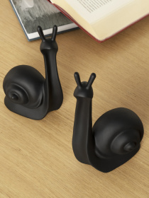 Статуэтка "Улитка" черная MBM MY HOME модель DH-ST-24 BLACK Фото