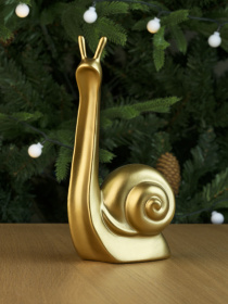 Статуэтка "Улитка" золотая MBM MY HOME модель DH-ST-24 GOLD Фото