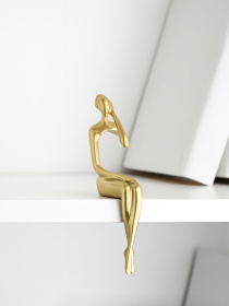 Статуэтка "Человек мыслит" золотая MBM MY HOME модель DH-ST-27 GOLD Фото