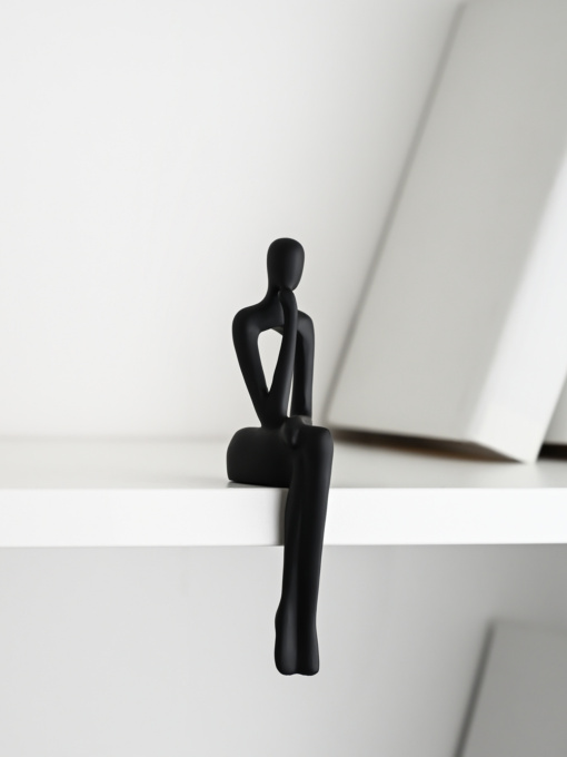 Статуэтка "Человек с мечтой" черная MBM MY HOME модель DH-ST-28 BLACK Фото