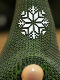 Статуэтка новогодняя "Гном" зеленая MBM HOME модель DH-ST-32 GREEN/WHITE Фото