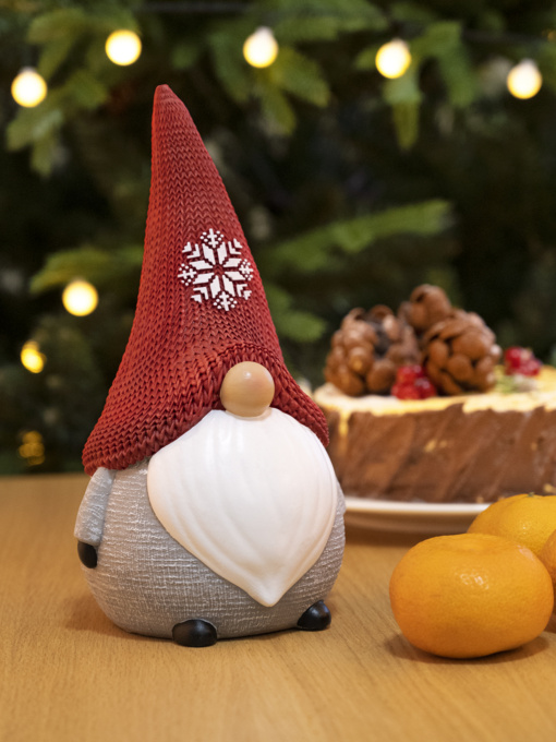 Статуэтка новогодняя "Гном" красная MBM MY HOME модель DH-ST-32 RED/WHITE Фото