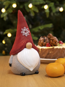 Статуэтка новогодняя "Гном" красная MBM HOME модель DH-ST-32 RED/WHITE Фото