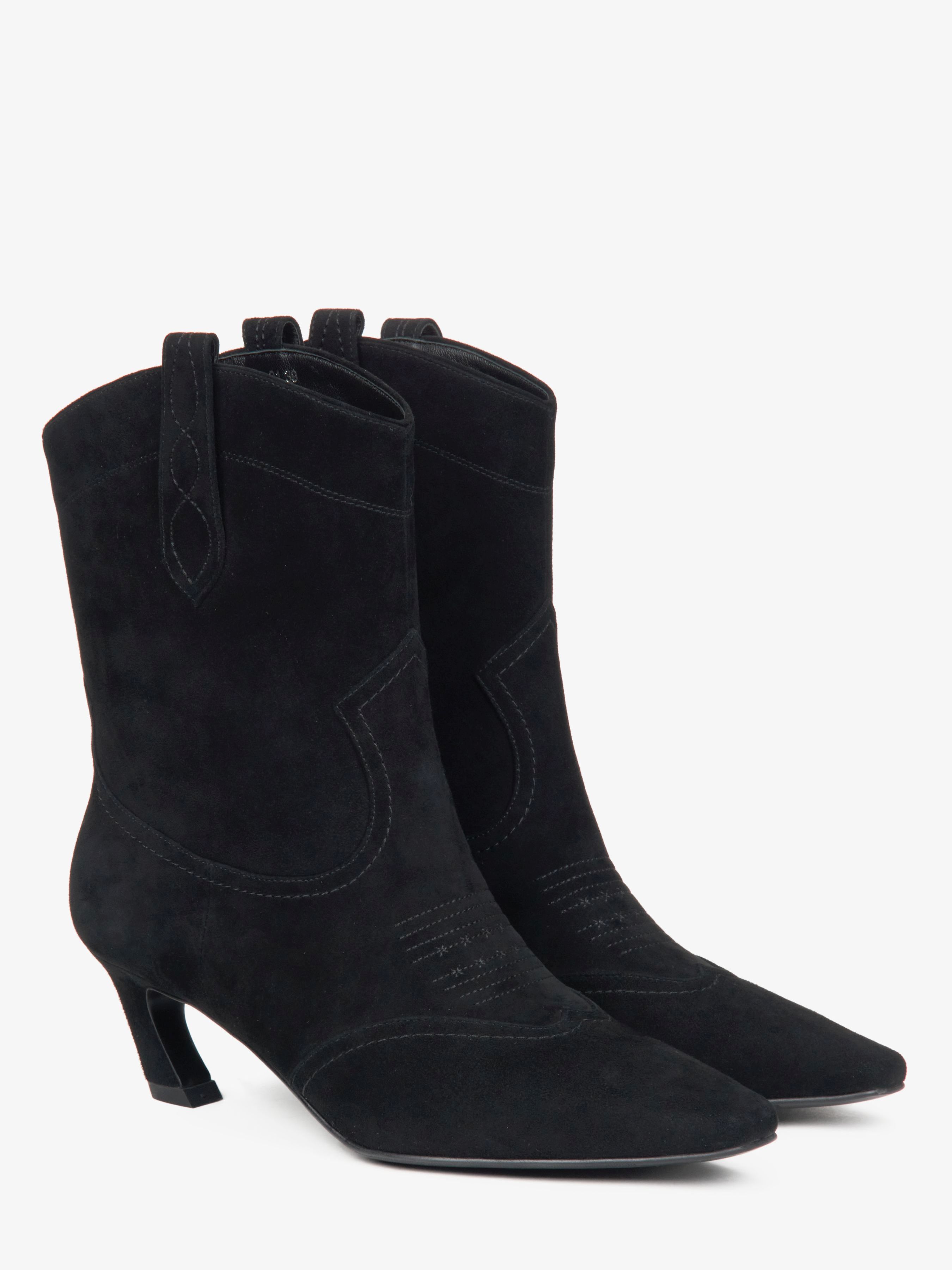 Велюрові Жіночі Ковбойки Estro  (ER00116169) колір чорний