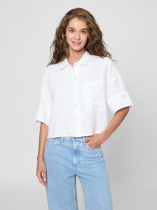 Рубашка с коротким рукавом модель PWLSTKAUA0027 Фото