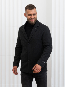 Пальто с утеплителем D&V couture модель 117-DVL-BLC Фото