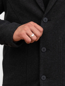 Пальто с утеплителем D&V couture модель 117-DVL-BLC Фото