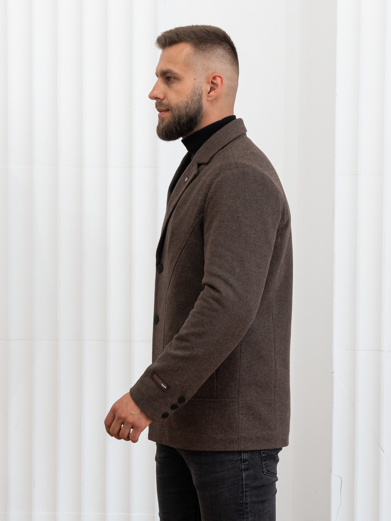 Пальто с утеплителем D&V couture модель 117-DVL-brown Фото