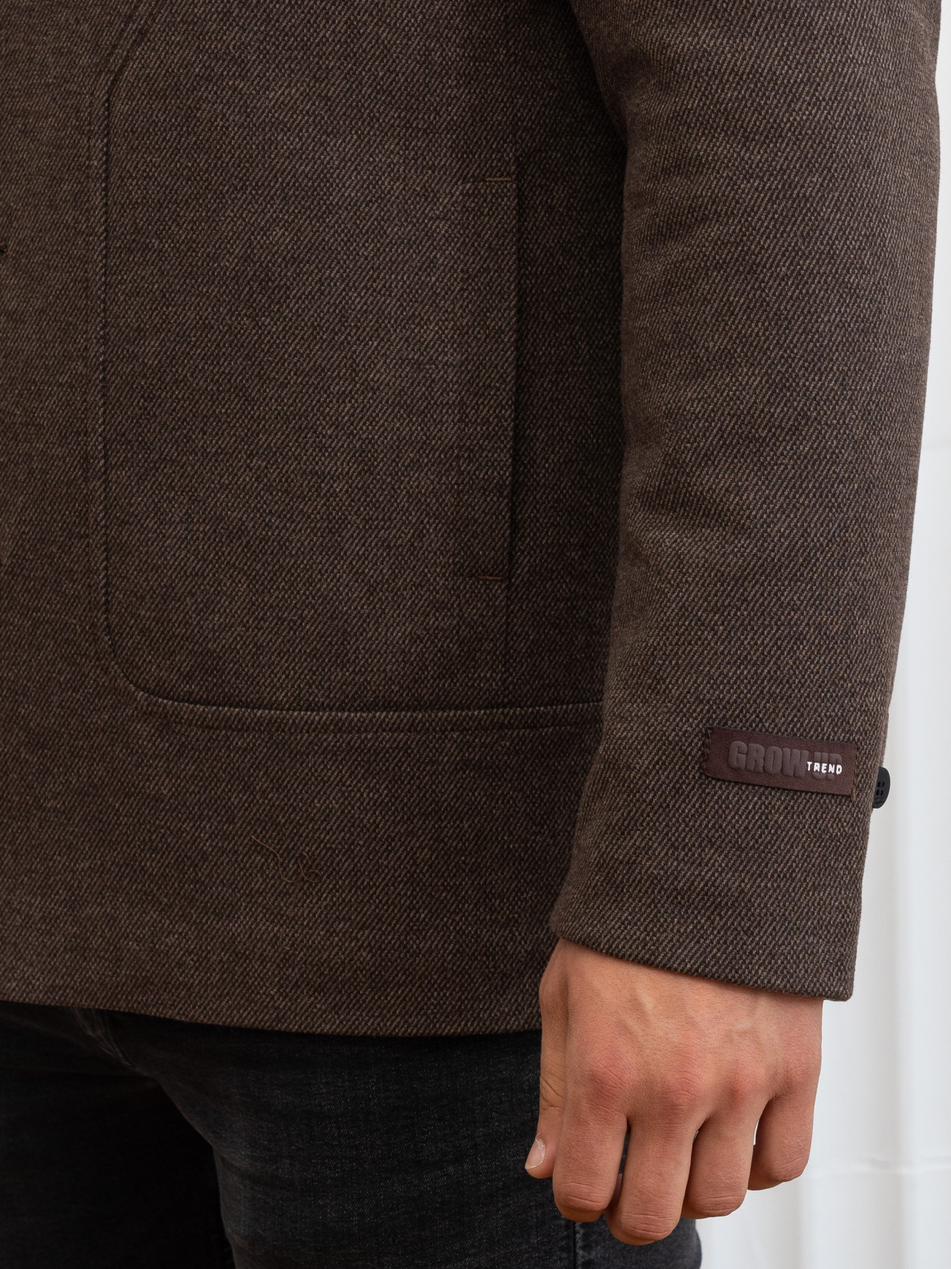 Пальто с утеплителем D&V couture модель 117-DVL-brown Фото