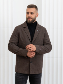 Пальто с утеплителем D&V couture модель 117-DVL-brown Фото