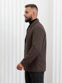 Пальто с утеплителем D&V couture модель 117-DVL-brown Фото