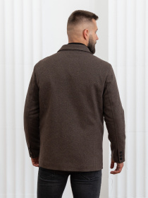 Пальто с утеплителем D&V couture модель 117-DVL-brown Фото