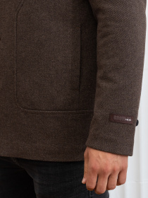 Пальто с утеплителем D&V couture модель 117-DVL-brown Фото