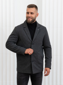 Пальто с утеплителем D&V couture модель 117-DVL-grey Фото