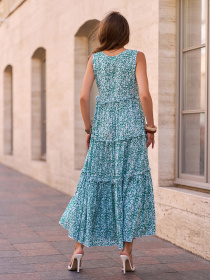 Сарафан ISSA Plus модель 15133_зеленый Фото