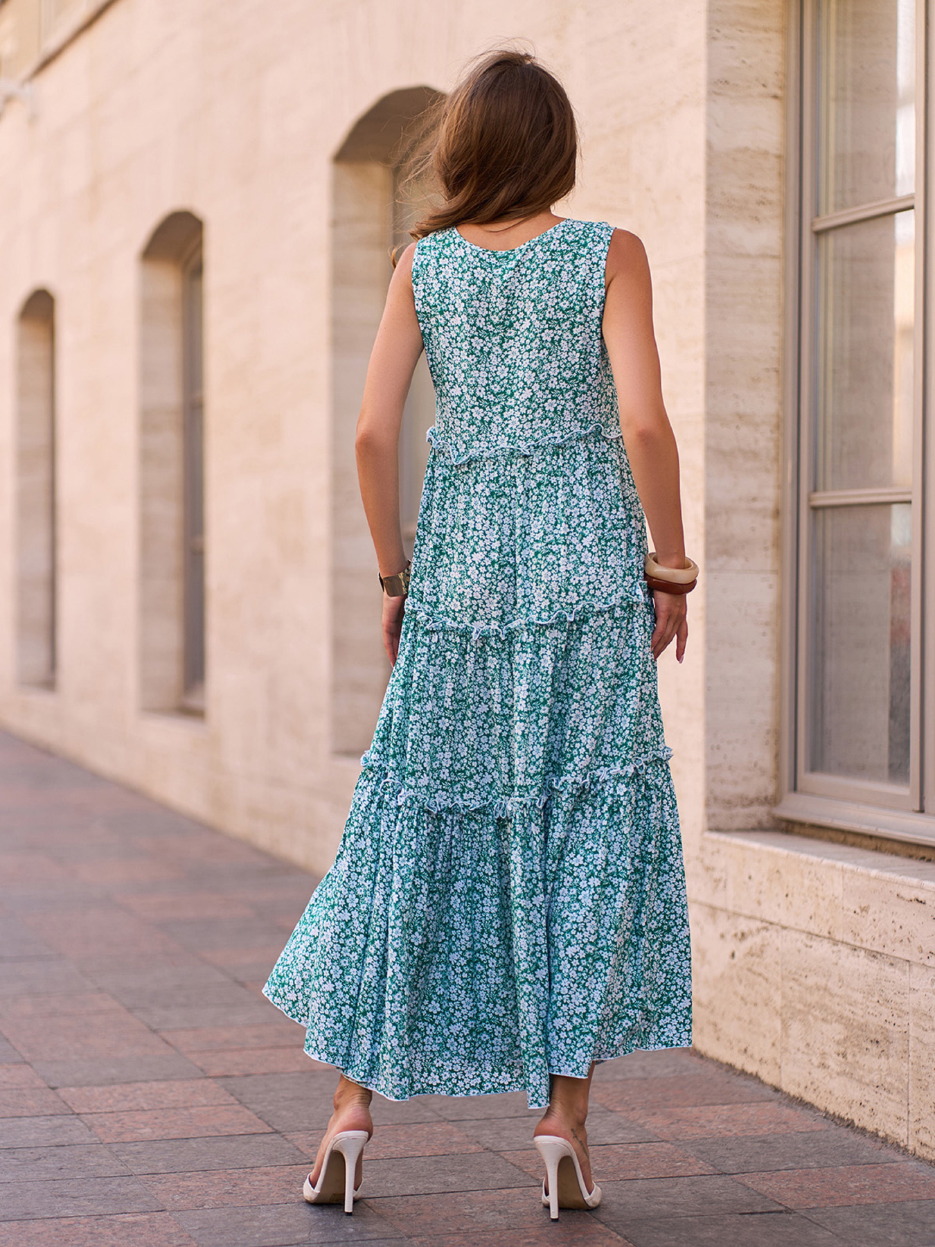 Сарафан ISSA Plus модель 15133_зеленый Фото