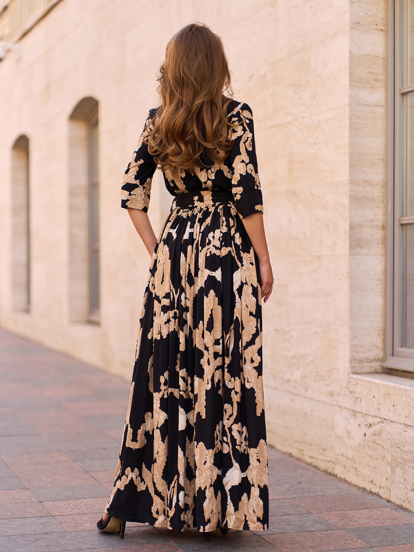 Сукня максі ISSA Plus модель 15242_черный Фото