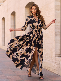 Сукня максі ISSA Plus модель 15242_черный Фото