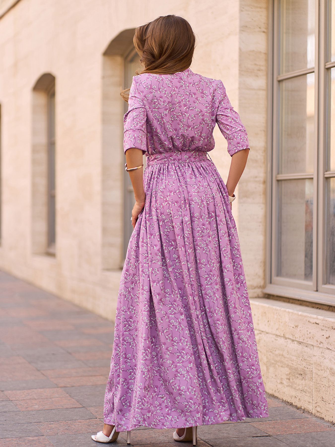 Платье макси ISSA Plus модель 15268_мультиколор Фото