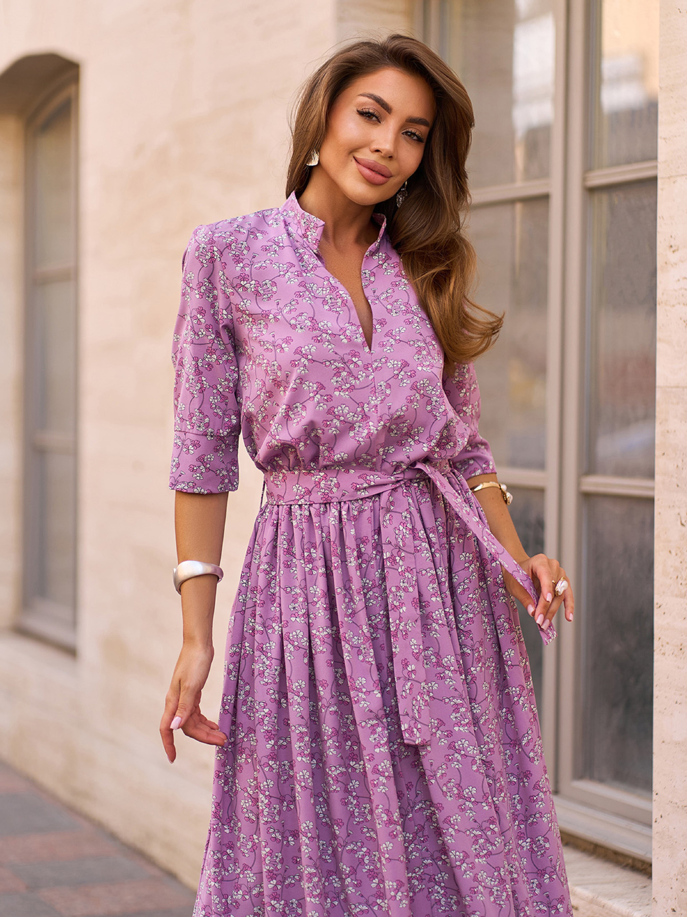 Платье макси ISSA Plus модель 15268_мультиколор Фото