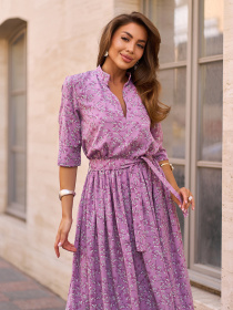 Платье макси ISSA Plus модель 15268_мультиколор Фото