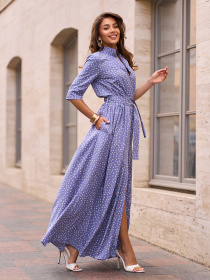 Платье макси ISSA Plus модель 15269_мультиколор Фото