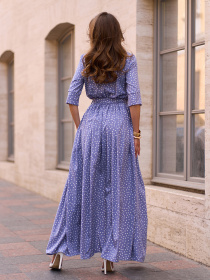 Платье макси ISSA Plus модель 15269_мультиколор Фото