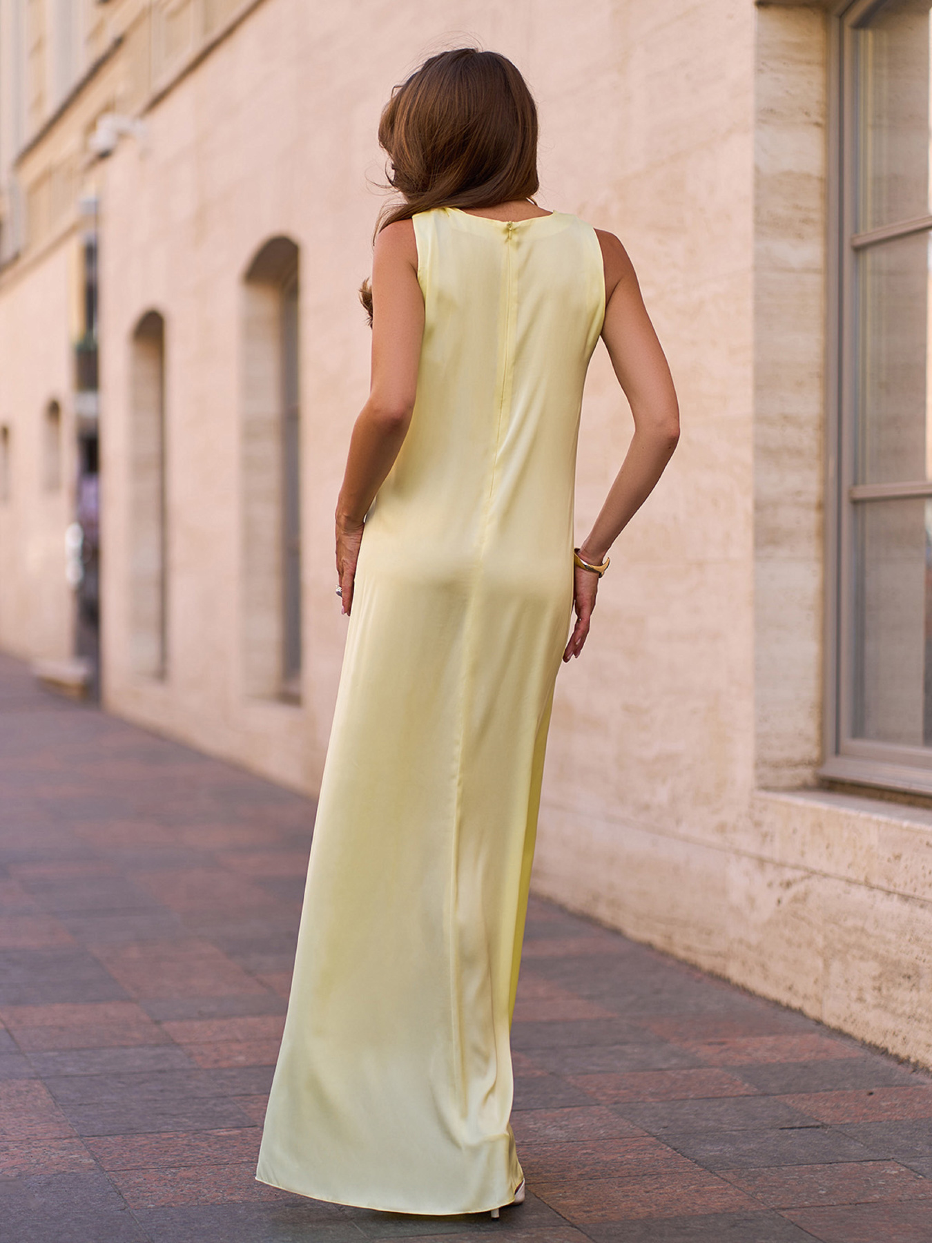 Платье макси ISSA Plus модель 15270A_желтый Платье макси ISSA Plus модель 15270A_желтый Фото