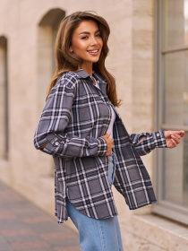 Сорочка повсякденна ISSA Plus модель SA_648A_серый Фото