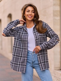 Рубашка повседневная ISSA Plus модель SA_648A_серый Фото