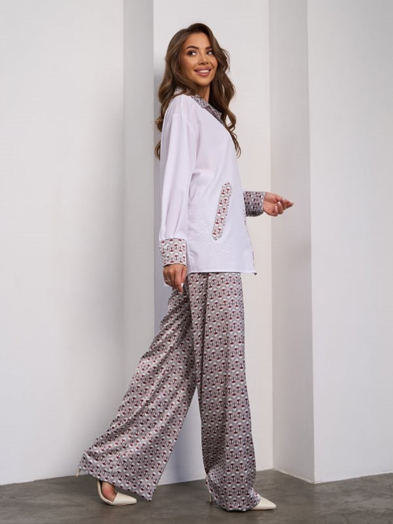 Повсякденний костюм ISSA Plus модель 15281_мультиколор Фото