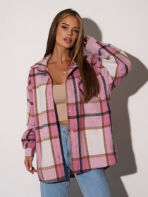 Рубашка ISSA Plus модель 14945A_розовый Фото