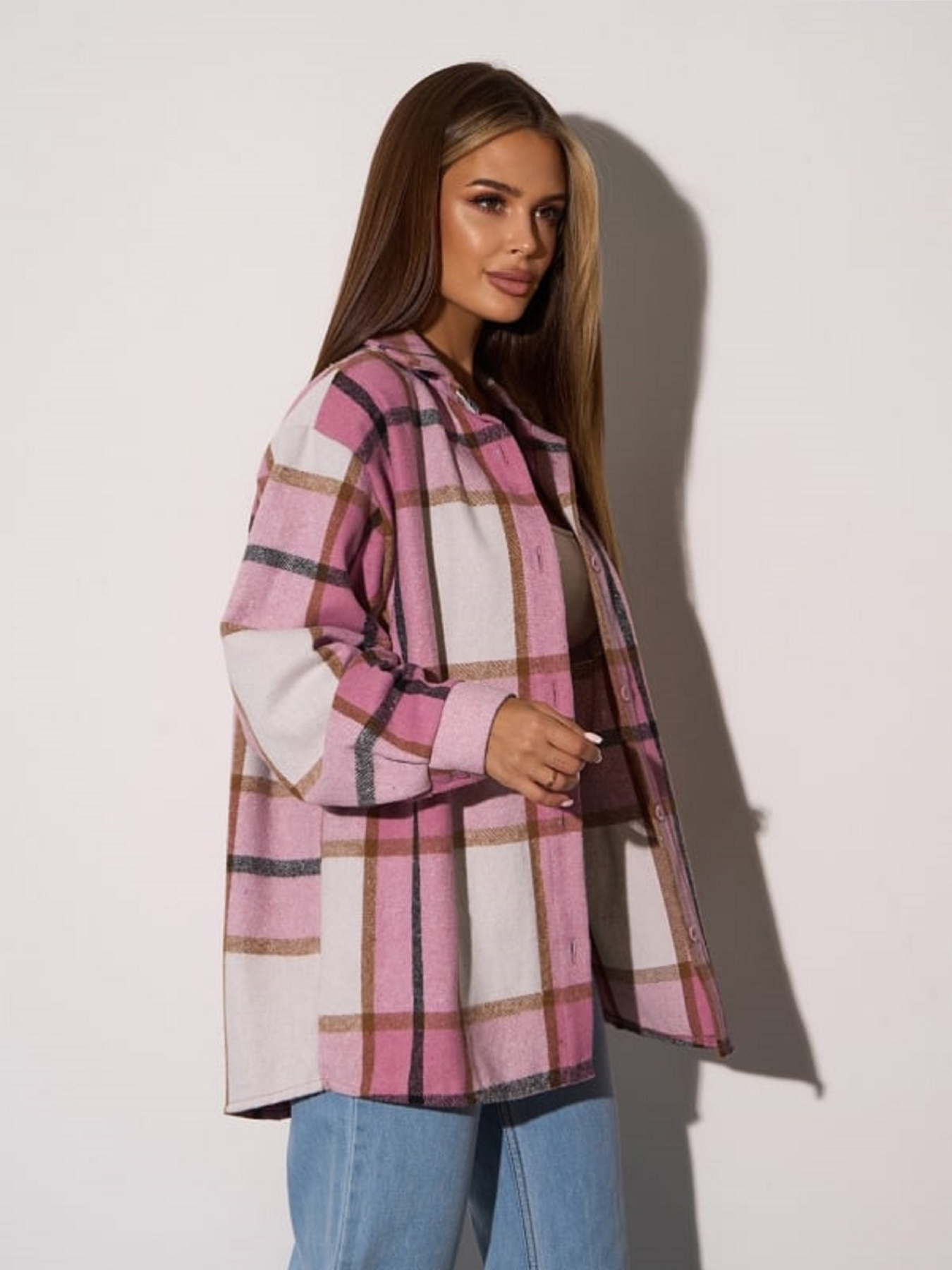 Сорочка повсякденна ISSA Plus модель 14945A_розовый Фото